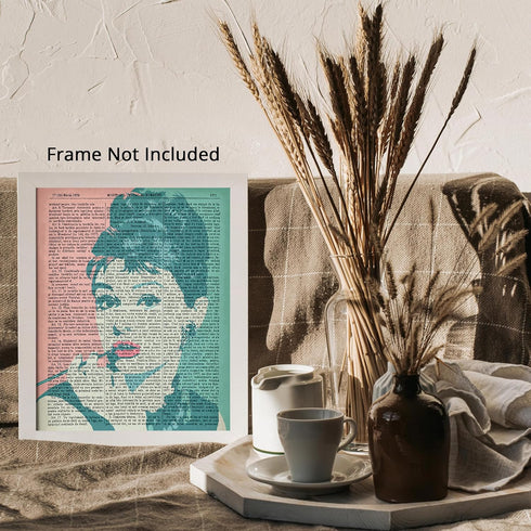 Posterizer 1 pcs-Audrey Hepburn Contemporary Chic Pop Art-Famous Figures Art Collection-Art in Pop Style-Gifts for Women-Living Room Bedroom Decor...